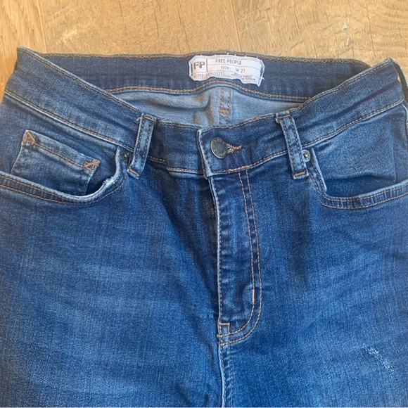 Free People Blue Denim Jeans - Picture 3 of 4